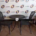 LOTE 186 - 01 MESA COM 2 CADEIRAS PARA PISCINA (TABLE, GARDEN E CHAIR). (NO ESTADO EM QUE SE ENCONTRA. SUJEITO A AVARIAS OCULTAS/VISÍVEIS.) 000065, AV9897U, AV9897S