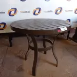 LOTE 104 - 01 MESA EM ALUMÍNIO PARA PISCINA (TABLE, GARDEN). (NO ESTADO EM QUE SE ENCONTRA. SUJEITO A AVARIAS OCULTAS/VISÍVEIS.)0000064