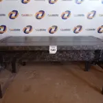 LOTE 149 - 01 MESA EM FERRO PARA ESCRITÓRIO (OFFICE DESK). (NO ESTADO EM QUE SE ENCONTRA. SUJEITO A AVARIAS OCULTAS/VISÍVEIS.)0000078