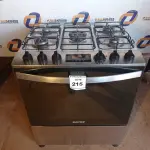 LOTE 215 - 01 FOGÃO BRASTEMP 220VOLTS (RANGE). (NO ESTADO EM QUE SE ENCONTRA. SUJEITO A AVARIAS OCULTAS/VISÍVEIS.) BH1529K