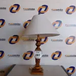 LOTE 261 - 01 ABAJUR COM CÚPULA (LAMP). (NO ESTADO EM QUE SE ENCONTRA. SUJEITO A AVARIAS OCULTAS/VISÍVEIS.) BF8562E