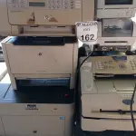 LOTE 162 - 06 IMPRESSORAS MARCAS E MODELOS DIVERSOS, 01 APARELHO DE FAX, 02 IMPRESSORAS DE ETIQUETAS E 01 TONNER AVULSO. (NO ESTADO) ATENÇÃO! FAZER A VISITAÇÃO ANTES DE ARREMATAR, NÃO SABEMOS SE FUNCIONA. LEILÃO NÃO TEM GARANTIA E NEM DEVOLUÇÃO, SUJEITO A POSSÍVEIS AVARIAS VISÍVEIS/OCULTAS E/OU AUSÊNCIA DE COMPONENTES.