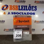 LOTE 208 - 01 LATA DE TINTA SUVINIL TEXTURA PREMIUM. (NO ESTADO) ATENÇÃO! FAZER A VISITAÇÃO ANTES DE ARREMATAR, NÃO SABEMOS SE FUNCIONA. LEILÃO NÃO TEM GARANTIA E NEM DEVOLUÇÃO, SUJEITO A POSSÍVEIS AVARIAS VISÍVEIS/OCULTAS E/OU AUSÊNCIA DE COMPONENTES.