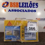 LOTE 086 - 04 CAIXAS SIKATOP-100 REVESTIMENTO IMPERMEABILIZANTE SEMI-FLEXIVEL DE 4KG CADA. (NO ESTADO) ATENÇÃO! FAZER A VISITAÇÃO ANTES DE ARREMATAR, NÃO SABEMOS SE FUNCIONA. LEILÃO NÃO TEM GARANTIA E NEM DEVOLUÇÃO, SUJEITO A POSSÍVEIS AVARIAS VISÍVEIS/OCULTAS E/OU AUSÊNCIA DE COMPONENTES.