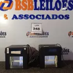 LOTE 348 - 02 SCANNERS DE LEITURA DIGITAL USB. (OPTICAL DIGITAL SCANNER). (NO ESTADO EM QUE SE ENCONTRA. SUJEITO A AVARIAS OCULTAS/VISÍVEIS.) AV9704N  AV9705E