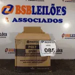 LOTE 085 - 04 ADESIVOS POLYEPOX 630G CADA. (NO ESTADO) ATENÇÃO! FAZER A VISITAÇÃO ANTES DE ARREMATAR, NÃO SABEMOS SE FUNCIONA. LEILÃO NÃO TEM GARANTIA E NEM DEVOLUÇÃO, SUJEITO A POSSÍVEIS AVARIAS VISÍVEIS/OCULTAS E/OU AUSÊNCIA DE COMPONENTES.