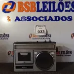 LOTE 033 - 01 RÁDIO 2 EM 1 ANTIGO MARCA NATIONAL DE MODELO RX1454. (NO ESTADO) ATENÇÃO! FAZER A VISITAÇÃO ANTES DE ARREMATAR, NÃO SABEMOS SE FUNCIONA. LEILÃO NÃO TEM GARANTIA E NEM DEVOLUÇÃO, SUJEITO A POSSÍVEIS AVARIAS VISÍVEIS/OCULTAS E/OU AUSÊNCIA DE COMPONENTES.