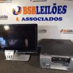 LOTE 187 - 01 MONITOR HP, 01 CPU. (NO ESTADO) ATENÇÃO! FAZER A VISITAÇÃO ANTES DE ARREMATAR, NÃO SABEMOS SE FUNCIONA. LEILÃO NÃO TEM GARANTIA E NEM DEVOLUÇÃO, SUJEITO A POSSÍVEIS AVARIAS VISÍVEIS/OCULTAS E/OU AUSÊNCIA DE COMPONENTES.