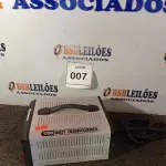 LOTE 007 - 01 TRANSFORMADOR ULT1700, 20A(120V) /10A (230V) COM CABO MARCA KRIEGER (TRANSFORMERS). (NO ESTADO EM QUE SE ENCONTRA. SUJEITO A AVARIAS OCULTAS/VISÍVEIS.)0000089
