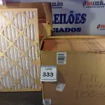 LOTE 333 - 02 CAIXAS COM 24 UNIDADES DE FILTRO PARA AR-CONDICIONADO (NO ESTADO) (NO ESTADO EM QUE SE ENCONTRA. SUJEITO A AVARIAS OCULTAS/VISÍVEIS.)  0000018, 20X22X1 6GKL9