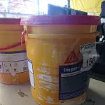 LOTE 156 - 02 BALDES DE IMPERSIKA LÍQUIDO ADITIVO PLASTIFICANTE PARA ARGAMASSA DE ASSENTAMENTO E REBOCO, 18 LITROS CADA. (NO ESTADO) ATENÇÃO! FAZER A VISITAÇÃO ANTES DE ARREMATAR, NÃO SABEMOS SE FUNCIONA. LEILÃO NÃO TEM GARANTIA E NEM DEVOLUÇÃO, SUJEITO A POSSÍVEIS AVARIAS VISÍVEIS/OCULTAS E/OU AUSÊNCIA DE COMPONENTES.