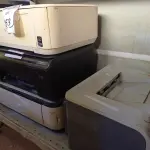 LOTE 053 - 04 IMPRESSORAS MARCAS E MODELOS DIVERSOS. (NO ESTADO) ATENÇÃO! FAZER A VISITAÇÃO ANTES DE ARREMATAR, NÃO SABEMOS SE FUNCIONA. LEILÃO NÃO TEM GARANTIA E NEM DEVOLUÇÃO, SUJEITO A POSSÍVEIS AVARIAS VISÍVEIS/OCULTAS E/OU AUSÊNCIA DE COMPONENTES.