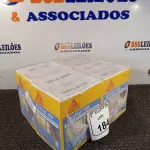 LOTE 184 - 04 CAIXAS SIKATOP-100 REVESTIMENTO IMPERMEABILIZANTE SEMI-FLEXIVEL DE 4KG CADA. (NO ESTADO) ATENÇÃO! FAZER A VISITAÇÃO ANTES DE ARREMATAR, NÃO SABEMOS SE FUNCIONA. LEILÃO NÃO TEM GARANTIA E NEM DEVOLUÇÃO, SUJEITO A POSSÍVEIS AVARIAS VISÍVEIS/OCULTAS E/OU AUSÊNCIA DE COMPONENTES.