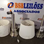 LOTE 042 - 02 ABAJUR LAMP COM AVARIAS. (NO ESTADO EM QUE SE ENCONTRA. SUJEITO A AVARIAS OCULTAS/VISÍVEIS.) AU2173M  AU2172P