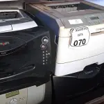 LOTE 070 - 05 IMPRESSORAS MARCAS E MODELO DIVERSOS E 03 APARELHOS DE FAX. (NO ESTADO) ATENÇÃO! FAZER A VISITAÇÃO ANTES DE ARREMATAR, NÃO SABEMOS SE FUNCIONA. LEILÃO NÃO TEM GARANTIA E NEM DEVOLUÇÃO, SUJEITO A POSSÍVEIS AVARIAS VISÍVEIS/OCULTAS E/OU AUSÊNCIA DE COMPONENTES.