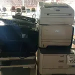 LOTE 153 - 05 IMPRESSORAS MARCAS E MODELOS DIVERSOS, 01 APARELHOS DE FAX E 02 TONNERS AVULSOS. (NO ESTADO) ATENÇÃO! FAZER A VISITAÇÃO ANTES DE ARREMATAR, NÃO SABEMOS SE FUNCIONA. LEILÃO NÃO TEM GARANTIA E NEM DEVOLUÇÃO, SUJEITO A POSSÍVEIS AVARIAS VISÍVEIS/OCULTAS E/OU AUSÊNCIA DE COMPONENTES.