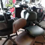 LOTE 242 - 09 CADEIRAS PARA ESCRITÓRIO COM BASE GIRATÓRIA. (NO ESTADO) ATENÇÃO! FAZER A VISITAÇÃO ANTES DE ARREMATAR, NÃO SABEMOS SE FUNCIONA. LEILÃO NÃO TEM GARANTIA E NEM DEVOLUÇÃO, SUJEITO A POSSÍVEIS AVARIAS VISÍVEIS/OCULTAS E/OU AUSÊNCIA DE COMPONENTES.