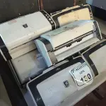 LOTE 130 - 09 SCANNERS MARCA FUGITSU. (NO ESTADO) ATENÇÃO! FAZER A VISITAÇÃO ANTES DE ARREMATAR, NÃO SABEMOS SE FUNCIONA. LEILÃO NÃO TEM GARANTIA E NEM DEVOLUÇÃO, SUJEITO A POSSÍVEIS AVARIAS VISÍVEIS/OCULTAS E/OU AUSÊNCIA DE COMPONENTES.