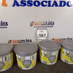 LOTE 087 - 04 POTES DE REJUNTE SUPERFINO PREMIUM QUARTZOLIT DE 2KG CADA. (NO ESTADO) ATENÇÃO! FAZER A VISITAÇÃO ANTES DE ARREMATAR, NÃO SABEMOS SE FUNCIONA. LEILÃO NÃO TEM GARANTIA E NEM DEVOLUÇÃO, SUJEITO A POSSÍVEIS AVARIAS VISÍVEIS/OCULTAS E/OU AUSÊNCIA DE COMPONENTES.