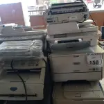 LOTE 158 - 07 IMPRESSORAS MARCAS E MODELOS DIVERSOS, 01 APARELHO DE FAX E 01 TONER AVULSO. (NO ESTADO) ATENÇÃO! FAZER A VISITAÇÃO ANTES DE ARREMATAR, NÃO SABEMOS SE FUNCIONA. LEILÃO NÃO TEM GARANTIA E NEM DEVOLUÇÃO, SUJEITO A POSSÍVEIS AVARIAS VISÍVEIS/OCULTAS E/OU AUSÊNCIA DE COMPONENTES.