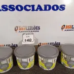 LOTE 140 - 04 POTES DE REJUNTE SUPERFINO PREMIUM QUARTZOLIT DE 2KG CADA. (NO ESTADO) ATENÇÃO! FAZER A VISITAÇÃO ANTES DE ARREMATAR, NÃO SABEMOS SE FUNCIONA. LEILÃO NÃO TEM GARANTIA E NEM DEVOLUÇÃO, SUJEITO A POSSÍVEIS AVARIAS VISÍVEIS/OCULTAS E/OU AUSÊNCIA DE COMPONENTES.