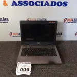 LOTE 006 - 01 NOTEBOOK STI COMPUTER IS 1414 SEM FONTE. (NO ESTADO) ATENÇÃO! FAZER A VISITAÇÃO ANTES DE ARREMATAR, NÃO SABEMOS SE FUNCIONA. LEILÃO NÃO TEM GARANTIA E NEM DEVOLUÇÃO, SUJEITO A POSSÍVEIS AVARIAS VISÍVEIS/OCULTAS E/OU AUSÊNCIA DE COMPONENTES.