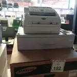 LOTE 152 - 03 GAVETAS PARA IMPRESSORA MARCA SAMSUNG DE MODELO SCX65554 E 01 APARELHO DE FAX. (NO ESTADO) ATENÇÃO! FAZER A VISITAÇÃO ANTES DE ARREMATAR, NÃO SABEMOS SE FUNCIONA. LEILÃO NÃO TEM GARANTIA E NEM DEVOLUÇÃO, SUJEITO A POSSÍVEIS AVARIAS VISÍVEIS/OCULTAS E/OU AUSÊNCIA DE COMPONENTES.