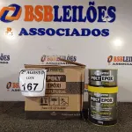 LOTE 167 - 04 ADESIVOS POLYEPOX 630G CADA. (NO ESTADO) ATENÇÃO! FAZER A VISITAÇÃO ANTES DE ARREMATAR, NÃO SABEMOS SE FUNCIONA. LEILÃO NÃO TEM GARANTIA E NEM DEVOLUÇÃO, SUJEITO A POSSÍVEIS AVARIAS VISÍVEIS/OCULTAS E/OU AUSÊNCIA DE COMPONENTES.
