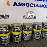 LOTE 226 - 05 ADESIVOS POLYEPOX 630G CADA. (NO ESTADO) ATENÇÃO! FAZER A VISITAÇÃO ANTES DE ARREMATAR, NÃO SABEMOS SE FUNCIONA. LEILÃO NÃO TEM GARANTIA E NEM DEVOLUÇÃO, SUJEITO A POSSÍVEIS AVARIAS VISÍVEIS/OCULTAS E/OU AUSÊNCIA DE COMPONENTES.