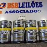 LOTE 186 - 04 ADESIVOS POLYEPOX 630G CADA. (NO ESTADO) ATENÇÃO! FAZER A VISITAÇÃO ANTES DE ARREMATAR, NÃO SABEMOS SE FUNCIONA. LEILÃO NÃO TEM GARANTIA E NEM DEVOLUÇÃO, SUJEITO A POSSÍVEIS AVARIAS VISÍVEIS/OCULTAS E/OU AUSÊNCIA DE COMPONENTES.