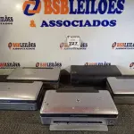 LOTE 227 - 04 SCANNERS DE MARCAS E MODELOS DIVERSOS. (NO ESTADO) ATENÇÃO! FAZER A VISITAÇÃO ANTES DE ARREMATAR, NÃO SABEMOS SE FUNCIONA. LEILÃO NÃO TEM GARANTIA E NEM DEVOLUÇÃO, SUJEITO A POSSÍVEIS AVARIAS VISÍVEIS/OCULTAS E/OU AUSÊNCIA DE COMPONENTES.