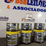 LOTE 280 - 04 ADESIVOS POLYEPOX 630G CADA. (NO ESTADO) ATENÇÃO! FAZER A VISITAÇÃO ANTES DE ARREMATAR, NÃO SABEMOS SE FUNCIONA. LEILÃO NÃO TEM GARANTIA E NEM DEVOLUÇÃO, SUJEITO A POSSÍVEIS AVARIAS VISÍVEIS/OCULTAS E/OU AUSÊNCIA DE COMPONENTES.