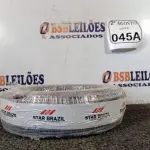 LOTE 045 - 01 ROLO DE FIO FLEXÍVEL 1X4,00MM NA COR CINZA. (NO ESTADO) ATENÇÃO! FAZER A VISITAÇÃO ANTES DE ARREMATAR, NÃO SABEMOS SE FUNCIONA. LEILÃO NÃO TEM GARANTIA E NEM DEVOLUÇÃO, SUJEITO A POSSÍVEIS AVARIAS VISÍVEIS/OCULTAS E/OU AUSÊNCIA DE COMPONENTES.