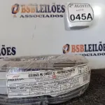 LOTE 045 - 01 ROLO DE FIO FLEXÍVEL 1X4,00MM NA COR CINZA. (NO ESTADO) ATENÇÃO! FAZER A VISITAÇÃO ANTES DE ARREMATAR, NÃO SABEMOS SE FUNCIONA. LEILÃO NÃO TEM GARANTIA E NEM DEVOLUÇÃO, SUJEITO A POSSÍVEIS AVARIAS VISÍVEIS/OCULTAS E/OU AUSÊNCIA DE COMPONENTES.