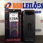 LOTE 170 - 01 CAIXA DE SOM BLUETOOTH 4X2”.. (NO ESTADO) ATENÇÃO! FAZER A VISITAÇÃO ANTES DE ARREMATAR, NÃO SABEMOS SE FUNCIONA. LEILÃO NÃO TEM GARANTIA E NEM DEVOLUÇÃO, SUJEITO A POSSÍVEIS AVARIAS VISÍVEIS/OCULTAS E/OU AUSÊNCIA DE COMPONENTES.