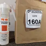 LOTE 160 - 01 CAIXA COM 12UNIDADES DE PU NA COR BRANCA. (NO ESTADO) ATENÇÃO! FAZER A VISITAÇÃO ANTES DE ARREMATAR, NÃO SABEMOS SE FUNCIONA. LEILÃO NÃO TEM GARANTIA E NEM DEVOLUÇÃO, SUJEITO A POSSÍVEIS AVARIAS VISÍVEIS/OCULTAS E/OU AUSÊNCIA DE COMPONENTES.