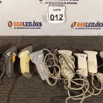 LOTE 012 - 08 LEITORES DE CÓDIGO DE BARRAS MARCAS E MODELOS DIVERSOS. (NO ESTADO) ATENÇÃO! FAZER A VISITAÇÃO ANTES DE ARREMATAR, NÃO SABEMOS SE FUNCIONA. LEILÃO NÃO TEM GARANTIA E NEM DEVOLUÇÃO, SUJEITO A POSSÍVEIS AVARIAS VISÍVEIS/OCULTAS E/OU AUSÊNCIA DE COMPONENTES.