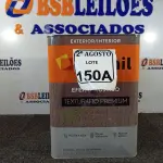 LOTE 150 - 01 LATA DE TINTA TEXTURATTO PREMIUM EFEITO RÚSTICO INTERIOR/EXTERIOR SUVINIL 25KG. (NO ESTADO) ATENÇÃO! FAZER A VISITAÇÃO ANTES DE ARREMATAR, NÃO SABEMOS SE FUNCIONA. LEILÃO NÃO TEM GARANTIA E NEM DEVOLUÇÃO, SUJEITO A POSSÍVEIS AVARIAS VISÍVEIS/OCULTAS E/OU AUSÊNCIA DE COMPONENTES.