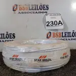 LOTE 230 - 01 ROLO DE FIO FLEXÍVEL 1X4,00MM NA COR BRANCO. (NO ESTADO) ATENÇÃO! FAZER A VISITAÇÃO ANTES DE ARREMATAR, NÃO SABEMOS SE FUNCIONA. LEILÃO NÃO TEM GARANTIA E NEM DEVOLUÇÃO, SUJEITO A POSSÍVEIS AVARIAS VISÍVEIS/OCULTAS E/OU AUSÊNCIA DE COMPONENTES.