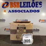 LOTE 305 - 04 ADESIVOS POLYEPOX 630G CADA. (NO ESTADO) ATENÇÃO! FAZER A VISITAÇÃO ANTES DE ARREMATAR, NÃO SABEMOS SE FUNCIONA. LEILÃO NÃO TEM GARANTIA E NEM DEVOLUÇÃO, SUJEITO A POSSÍVEIS AVARIAS VISÍVEIS/OCULTAS E/OU AUSÊNCIA DE COMPONENTES.
