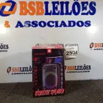 LOTE 250 - 01 CAIXA DE SOM BLUETOOTH 4”. (NO ESTADO) ATENÇÃO! FAZER A VISITAÇÃO ANTES DE ARREMATAR, NÃO SABEMOS SE FUNCIONA. LEILÃO NÃO TEM GARANTIA E NEM DEVOLUÇÃO, SUJEITO A POSSÍVEIS AVARIAS VISÍVEIS/OCULTAS E/OU AUSÊNCIA DE COMPONENTES.