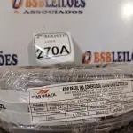 LOTE 270 - 01 ROLO DE FIO FLEXÍVEL 1X4,00MM NA COR CINZA. (NO ESTADO) ATENÇÃO! FAZER A VISITAÇÃO ANTES DE ARREMATAR, NÃO SABEMOS SE FUNCIONA. LEILÃO NÃO TEM GARANTIA E NEM DEVOLUÇÃO, SUJEITO A POSSÍVEIS AVARIAS VISÍVEIS/OCULTAS E/OU AUSÊNCIA DE COMPONENTES.