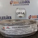 LOTE 085 - 01 ROLO DE FIO FLEXÍVEL 1X4,00MM NA COR CINZA. (NO ESTADO) ATENÇÃO! FAZER A VISITAÇÃO ANTES DE ARREMATAR, NÃO SABEMOS SE FUNCIONA. LEILÃO NÃO TEM GARANTIA E NEM DEVOLUÇÃO, SUJEITO A POSSÍVEIS AVARIAS VISÍVEIS/OCULTAS E/OU AUSÊNCIA DE COMPONENTES.