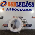 LOTE 230 - 01 ROLO DE FIO FLEXÍVEL 1X4,00MM NA COR BRANCO. (NO ESTADO) ATENÇÃO! FAZER A VISITAÇÃO ANTES DE ARREMATAR, NÃO SABEMOS SE FUNCIONA. LEILÃO NÃO TEM GARANTIA E NEM DEVOLUÇÃO, SUJEITO A POSSÍVEIS AVARIAS VISÍVEIS/OCULTAS E/OU AUSÊNCIA DE COMPONENTES.