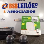 LOTE 023 - 01 DVR, 01 DVD, 02 CÂMERAS E 01 CENTRAL DE ALARME MARCA INTELBRAS.  (NO ESTADO) ATENÇÃO! FAZER A VISITAÇÃO ANTES DE ARREMATAR, NÃO SABEMOS SE FUNCIONA. LEILÃO NÃO TEM GARANTIA E NEM DEVOLUÇÃO, SUJEITO A POSSÍVEIS AVARIAS VISÍVEIS/OCULTAS E/OU AUSÊNCIA DE COMPONENTES.