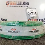 LOTE 025 - 01 ROLO DE FIO FLEXÍVEL 1X4,00MM NA COR VERDE. (NO ESTADO) ATENÇÃO! FAZER A VISITAÇÃO ANTES DE ARREMATAR, NÃO SABEMOS SE FUNCIONA. LEILÃO NÃO TEM GARANTIA E NEM DEVOLUÇÃO, SUJEITO A POSSÍVEIS AVARIAS VISÍVEIS/OCULTAS E/OU AUSÊNCIA DE COMPONENTES.