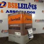 LOTE 330 - 01 LATA DE TINTA TEXTURATTO PREMIUM EFEITO RÚSTICO INTERIOR/EXTERIOR SUVINIL 25KG. (NO ESTADO) ATENÇÃO! FAZER A VISITAÇÃO ANTES DE ARREMATAR, NÃO SABEMOS SE FUNCIONA. LEILÃO NÃO TEM GARANTIA E NEM DEVOLUÇÃO, SUJEITO A POSSÍVEIS AVARIAS VISÍVEIS/OCULTAS E/OU AUSÊNCIA DE COMPONENTES.