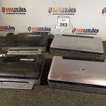 LOTE 283 - 04 SCANNERS MARCA HP. (NO ESTADO) ATENÇÃO! FAZER A VISITAÇÃO ANTES DE ARREMATAR, NÃO SABEMOS SE FUNCIONA. LEILÃO NÃO TEM GARANTIA E NEM DEVOLUÇÃO, SUJEITO A POSSÍVEIS AVARIAS VISÍVEIS/OCULTAS E/OU AUSÊNCIA DE COMPONENTES.
