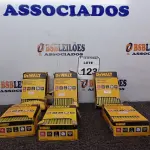 LOTE 123 - 06 CAIXAS DE GRAMPOS 18 GA ¼” NARROW CROWN STAPLES. (NO ESTADO) ATENÇÃO! FAZER A VISITAÇÃO ANTES DE ARREMATAR, NÃO SABEMOS SE FUNCIONA. LEILÃO NÃO TEM GARANTIA E NEM DEVOLUÇÃO, SUJEITO A POSSÍVEIS AVARIAS VISÍVEIS/OCULTAS E/OU AUSÊNCIA DE COMPONENTES.