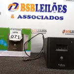 LOTE 071 - 01 NOBREAK MARCA INTELBRAS MODELO XNB 1200 VA. (NO ESTADO) ATENÇÃO! FAZER A VISITAÇÃO ANTES DE ARREMATAR, NÃO SABEMOS SE FUNCIONA. LEILÃO NÃO TEM GARANTIA E NEM DEVOLUÇÃO, SUJEITO A POSSÍVEIS AVARIAS VISÍVEIS/OCULTAS E/OU AUSÊNCIA DE COMPONENTES.